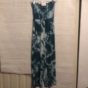Soft stretch halter midi romper